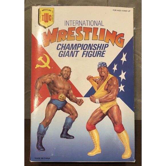 Vintage IWC Sting Giant Figure Wrestling Action Figure Damaged Box Rare Find 10" - Picture 5 of 12